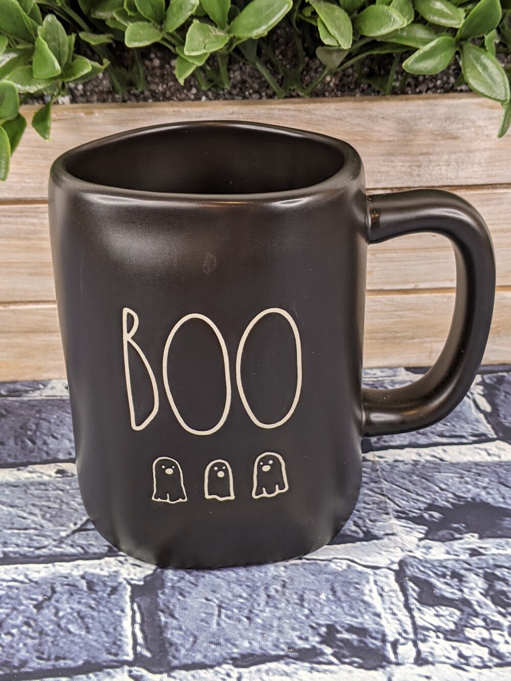 Rae Dunn BOO Mug with Ghosts – Halloween Fall Coffee Mug
